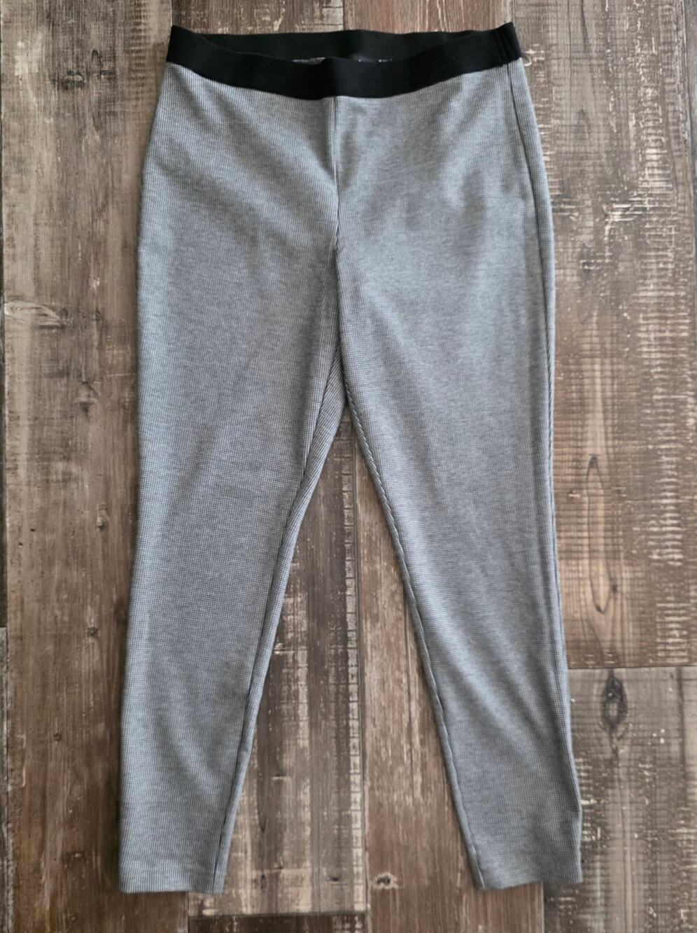 Talbots Houndstooth Luxe Knit Pullon Ankle Pants Size 12